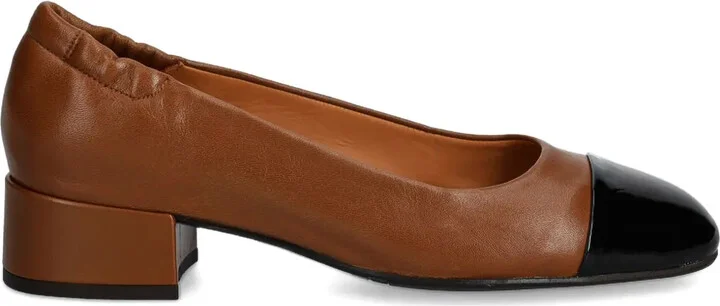 Leather Cap-Toe Pumps