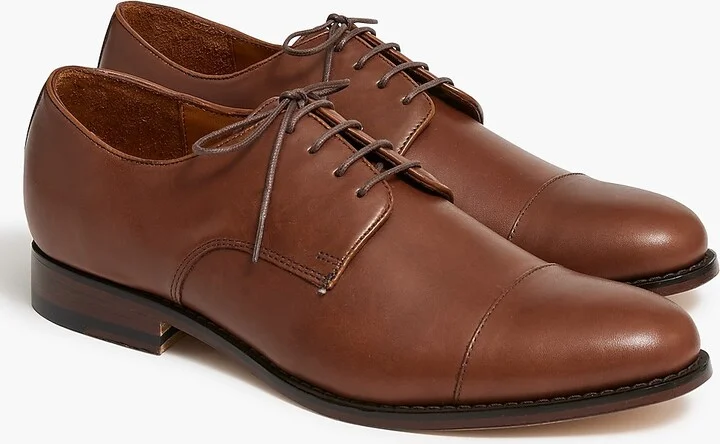 Leather cap-toe shoes - Image 2