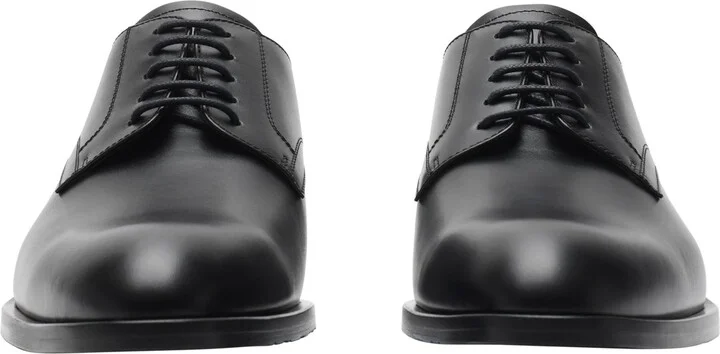 Leather Carlyle Stamp Derby Shoes - Image 3