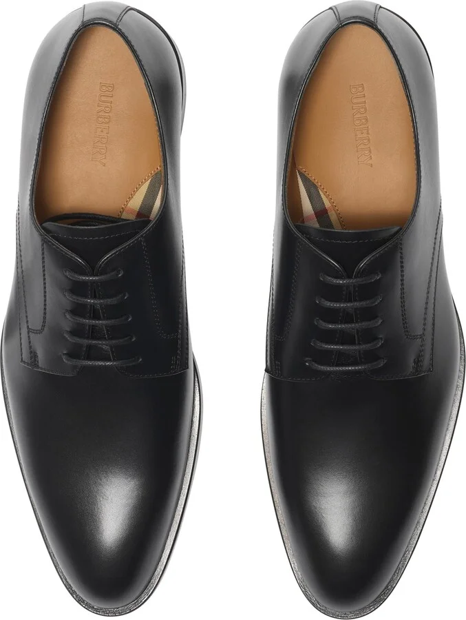 Leather Carlyle Stamp Derby Shoes - Image 5