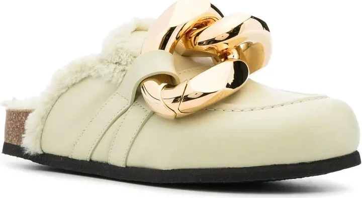 Leather Chain Mules - Image 2