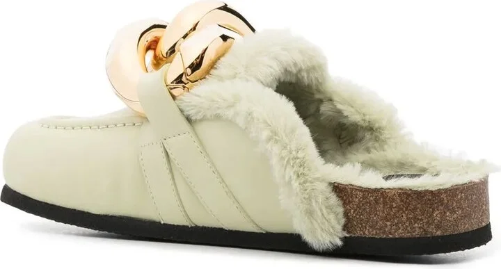 Leather Chain Mules - Image 3