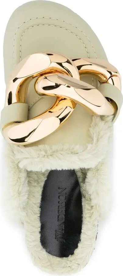 Leather Chain Mules - Image 4