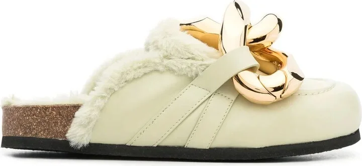 Leather Chain Mules