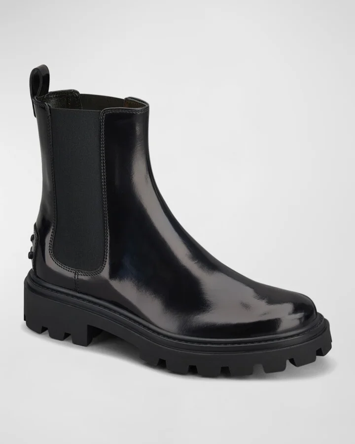 Leather Chelsea Ankle Booties - Image 2
