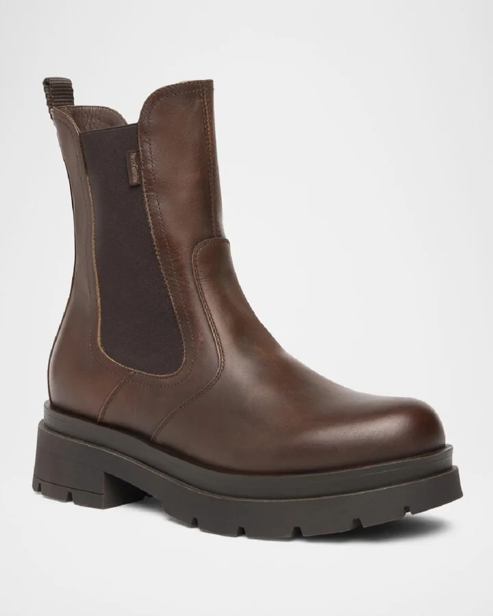 Leather Chelsea Ankle Booties - Image 2