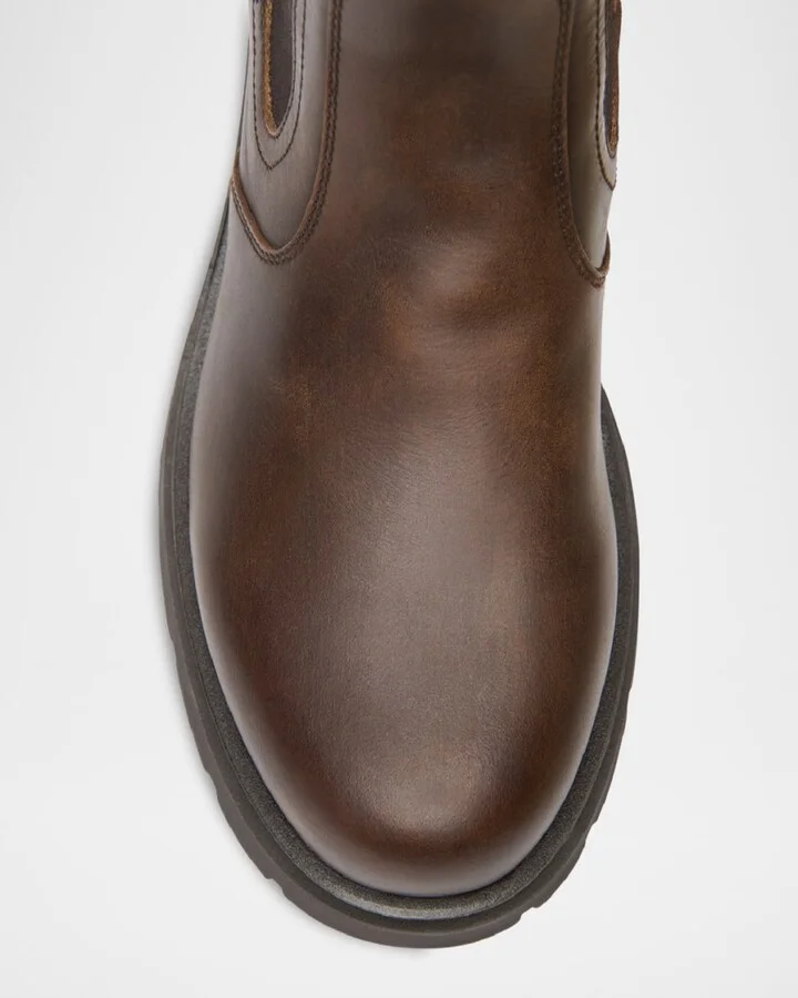 Leather Chelsea Ankle Booties - Image 3