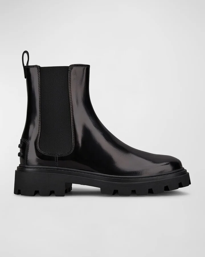 Leather Chelsea Ankle Booties