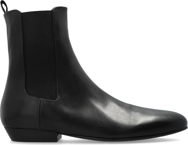 Leather Chelsea Boots, , - Black