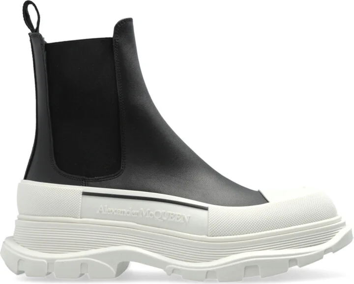 Leather Chelsea Boots, , - Black