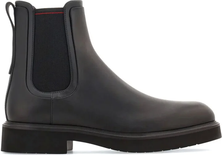 leather Chelsea boots