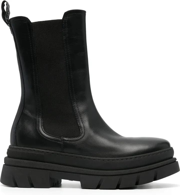 leather Chelsea boots