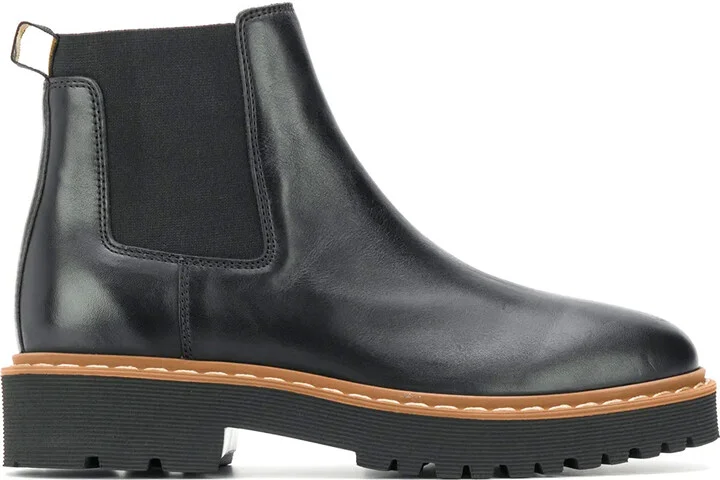 leather Chelsea boots