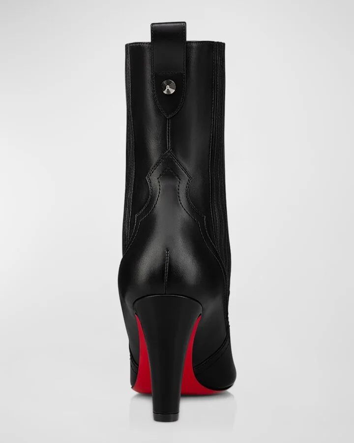 Leather Chelsea Red Sole Booties - Image 2