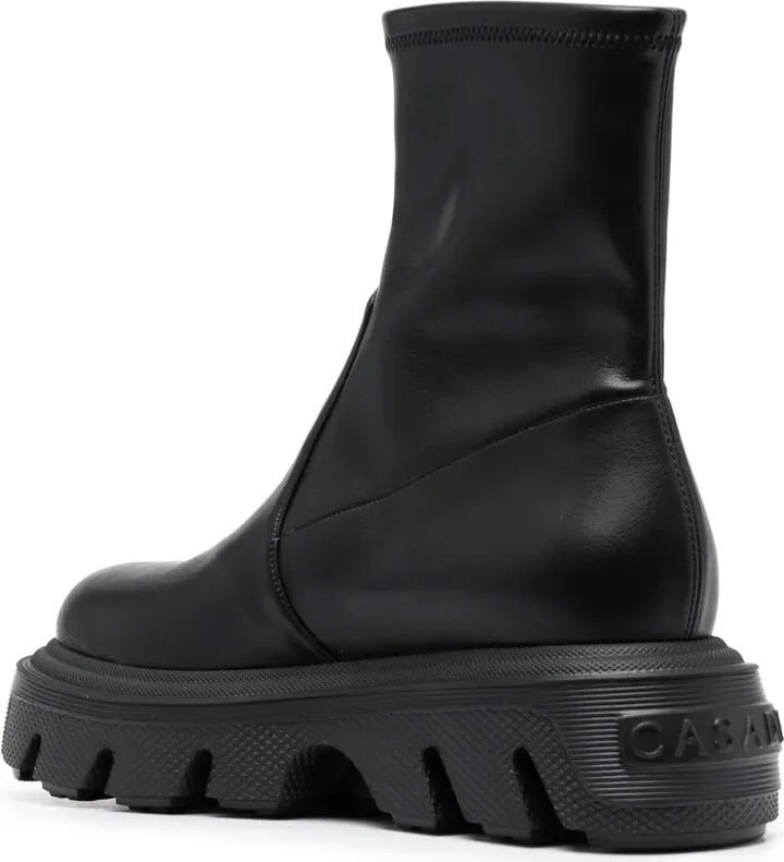 Leather Chunky Rubber Sole - Image 3