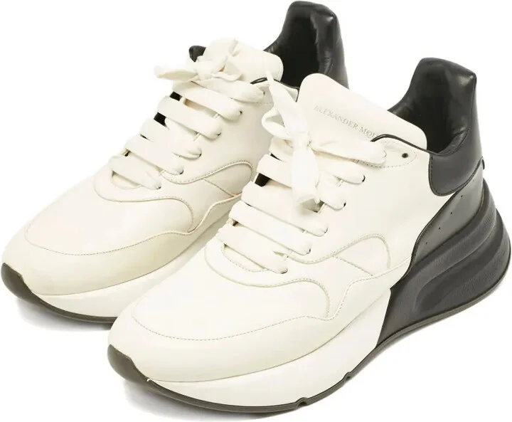 Leather Chunky Sole Sneakers - Image 2