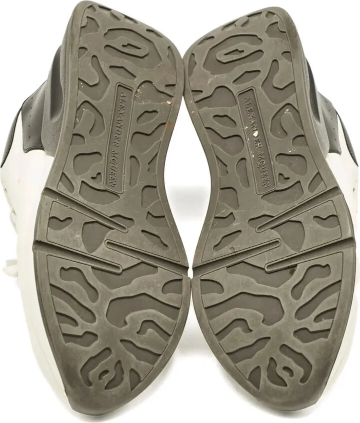 Leather Chunky Sole Sneakers - Image 5