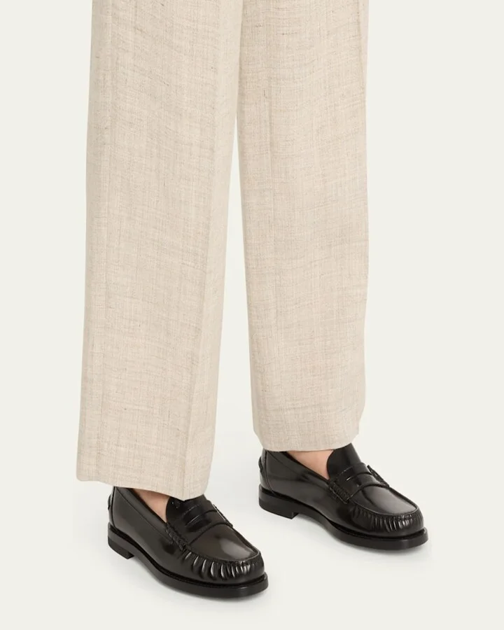 Leather Classic Penny Loafers - Image 3