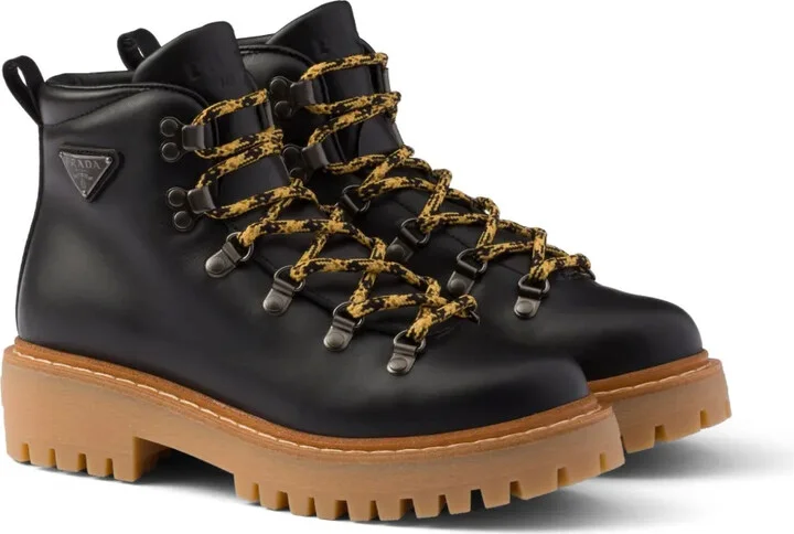 Leather Combat Boots - Image 2