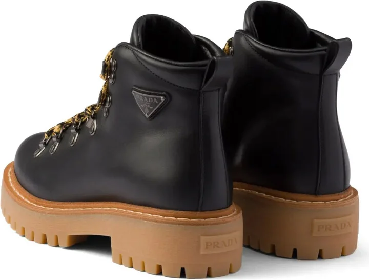 Leather Combat Boots - Image 3