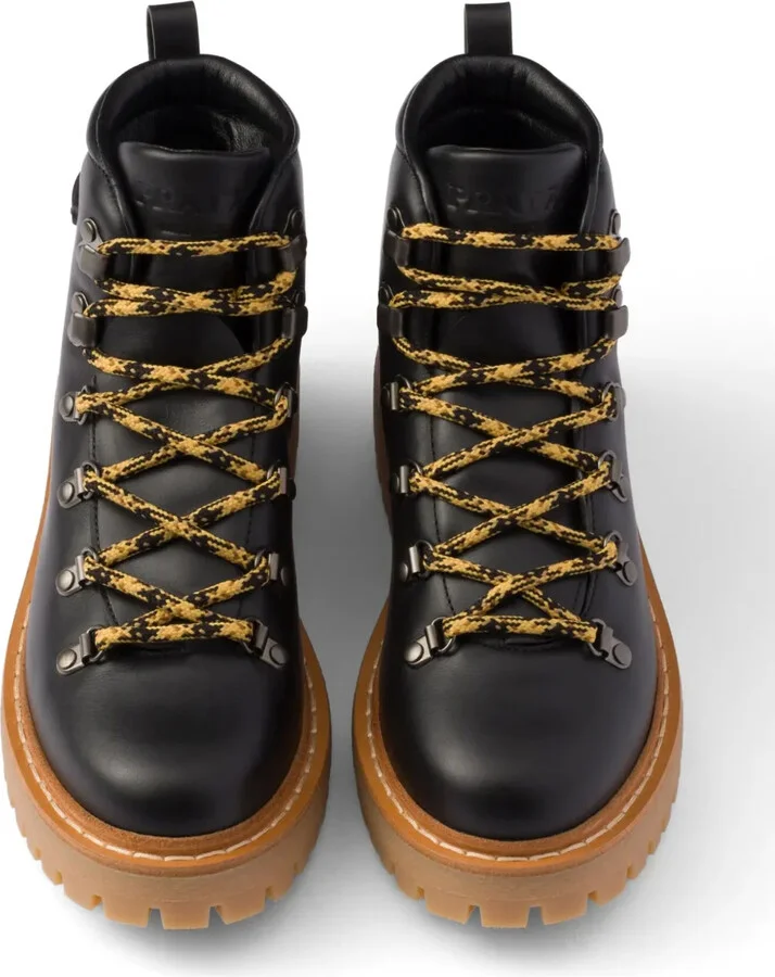 Leather Combat Boots - Image 4