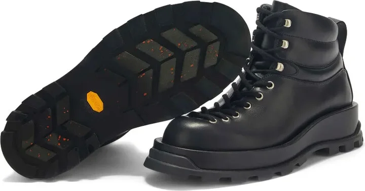 Leather Combat Boots - Image 5