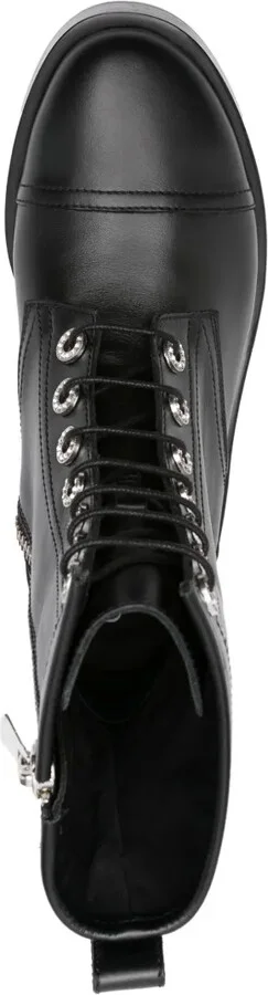 Leather Combat Boots - Image 4