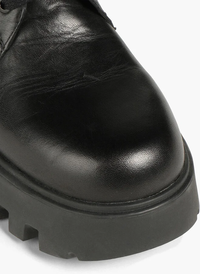 Leather combat boots - Image 4