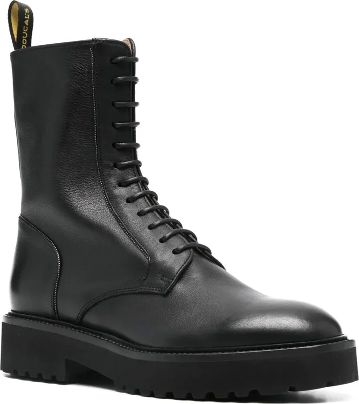 Leather Combat Boots - Image 2