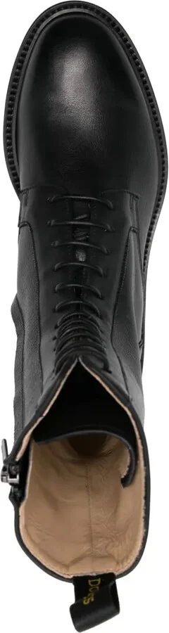 Leather Combat Boots - Image 4