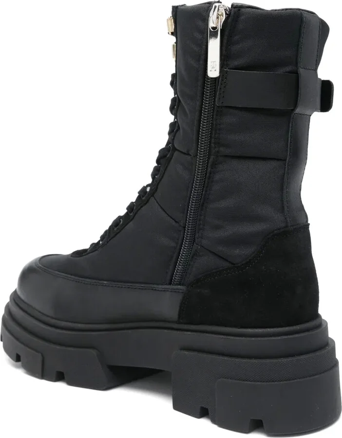 Leather Combat Boots - Image 3