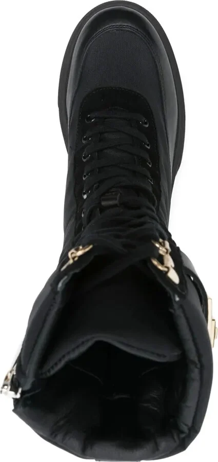 Leather Combat Boots - Image 4