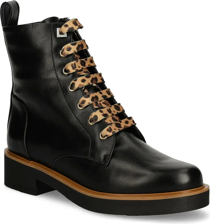 Leather Combat Boots - Image 2