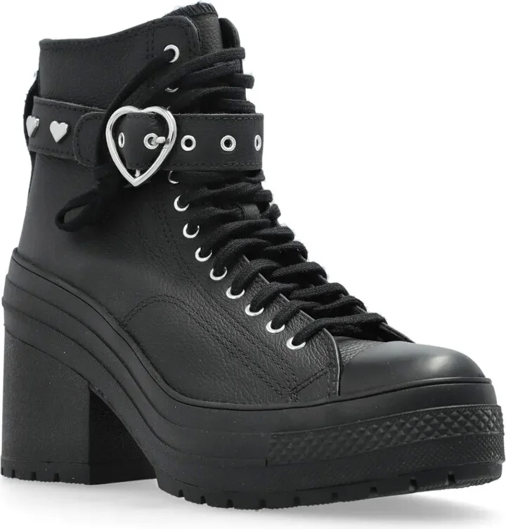 Leather Combat Boots - Image 2