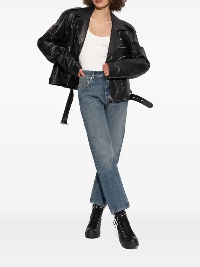 Leather Combat Boots - Image 5
