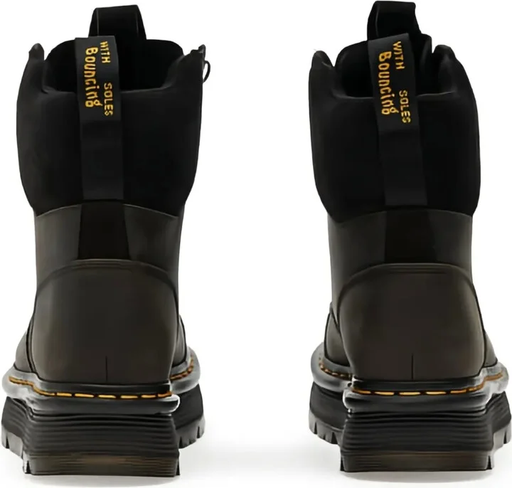 Leather Combat Boots - Image 3