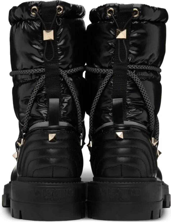 Leather Combat Boots - Image 3