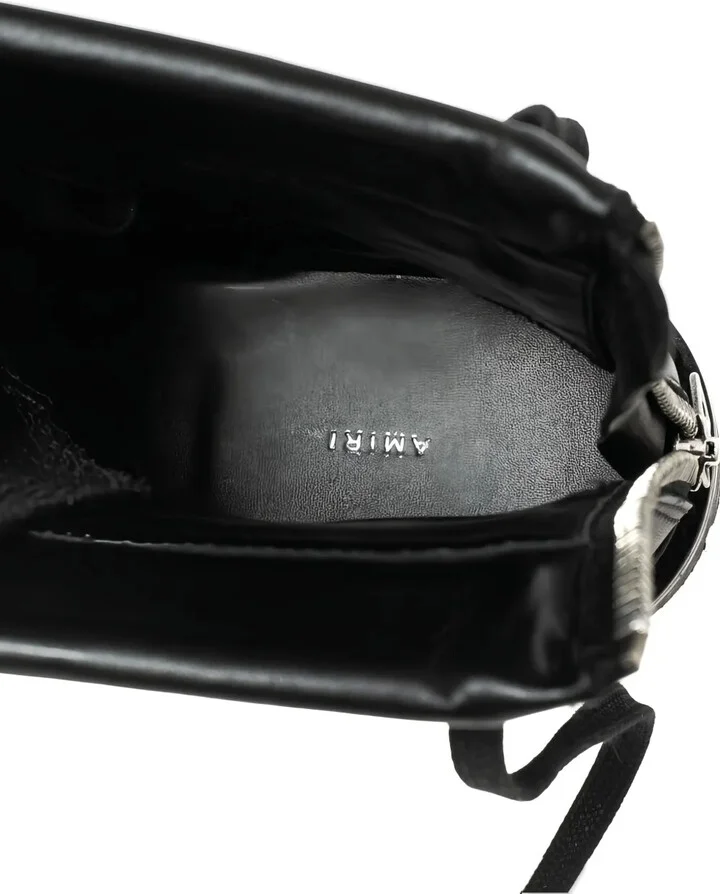 Leather Combat Boots - Image 5