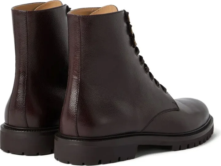 Leather Combat Boots - Image 3