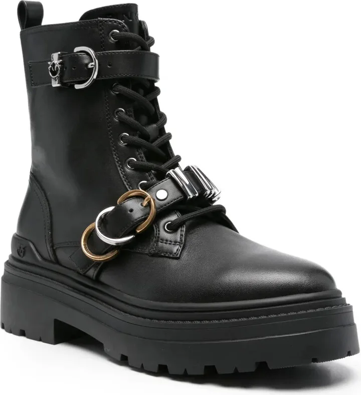 Leather Combat Boots - Image 2