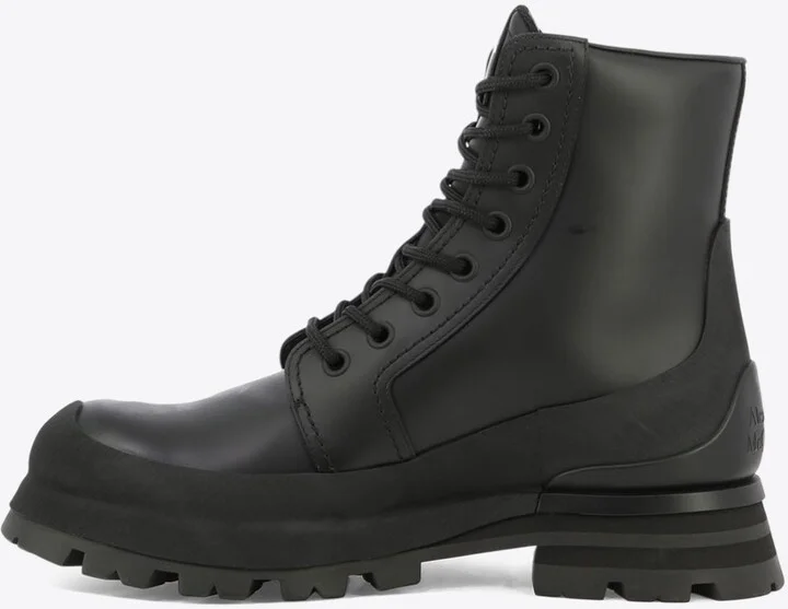 Leather Combat Boots - Image 2