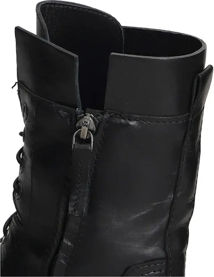Leather Combat Boots - Image 5