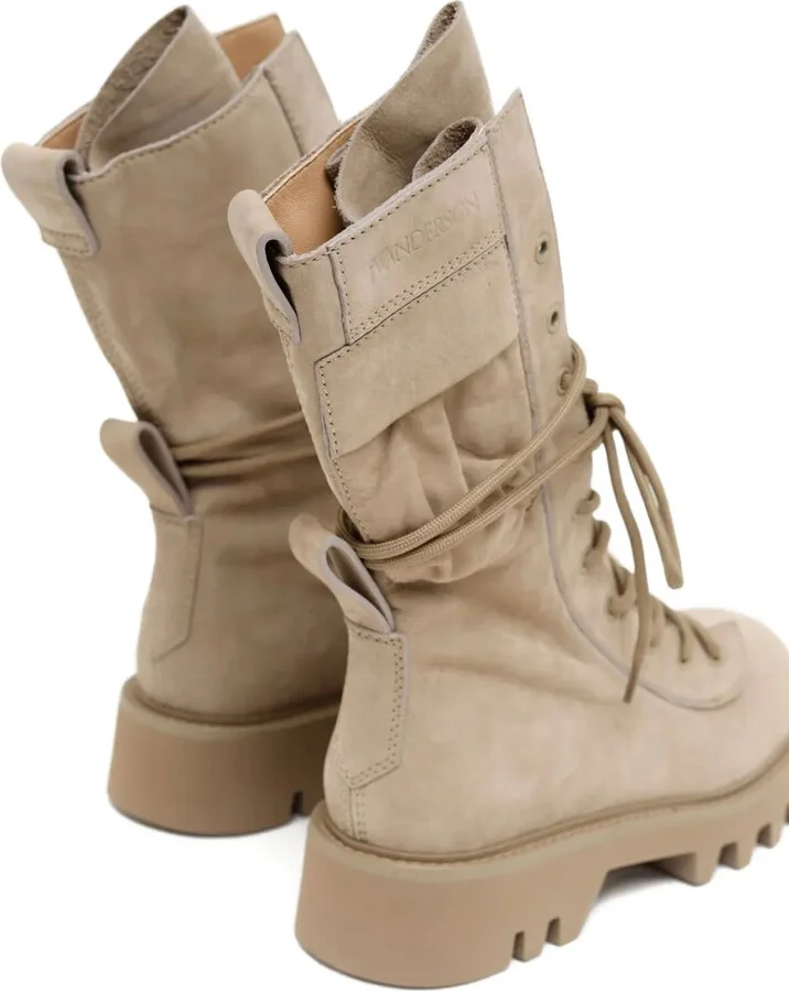 Leather Combat Boots - Image 3
