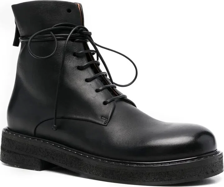 Leather Combat Boots - Image 2