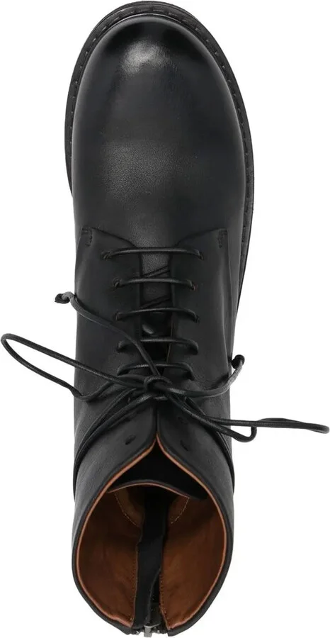 Leather Combat Boots - Image 4
