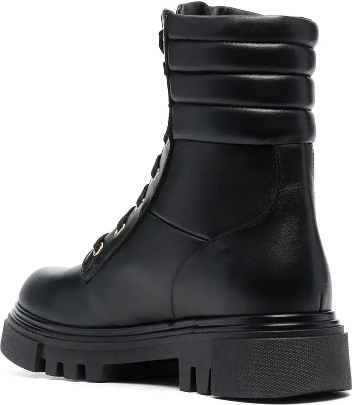Leather Combat Boots - Image 3