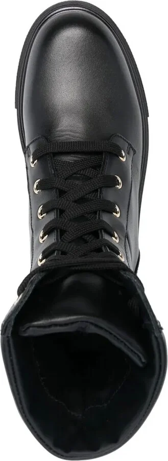 Leather Combat Boots - Image 4