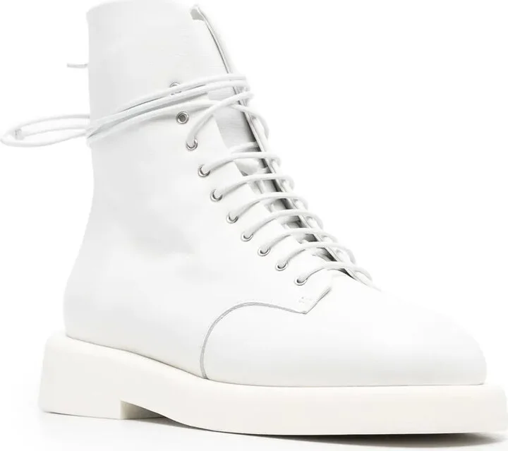 Leather Combat Boots - Image 2