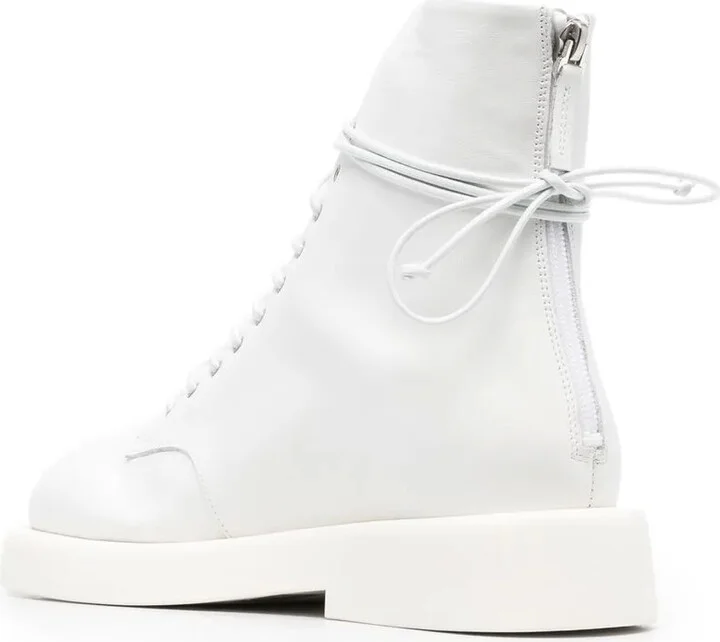 Leather Combat Boots - Image 3