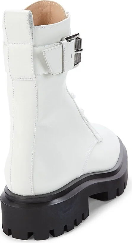 Leather Combat Boots - Image 3